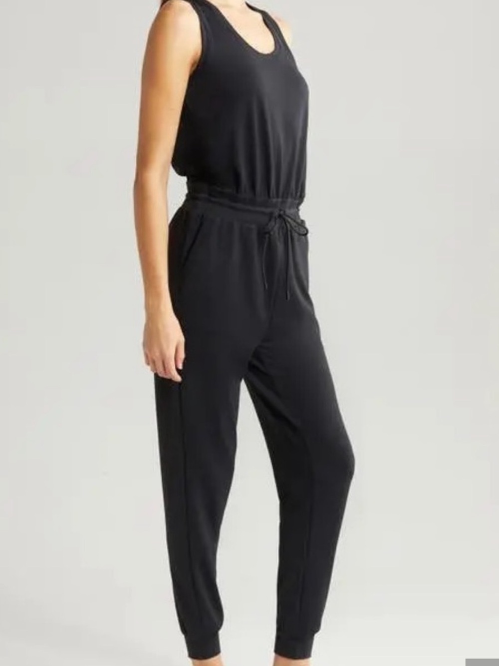 Zella Black Sleeveless Jumpsuit